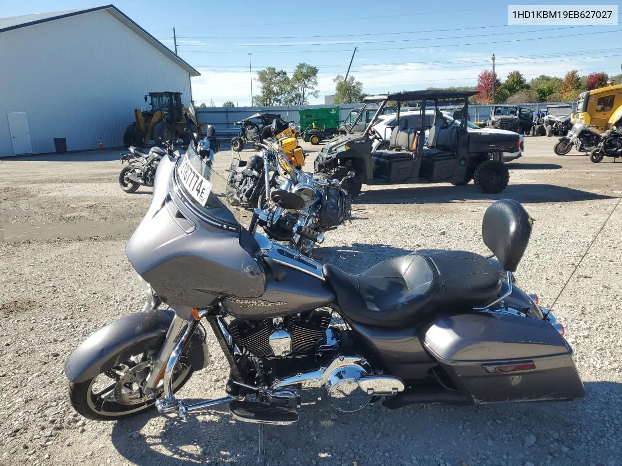 2014 Harley-Davidson Flhx Street Glide VIN: 1HD1KBM19EB627027 Lot: 72187774