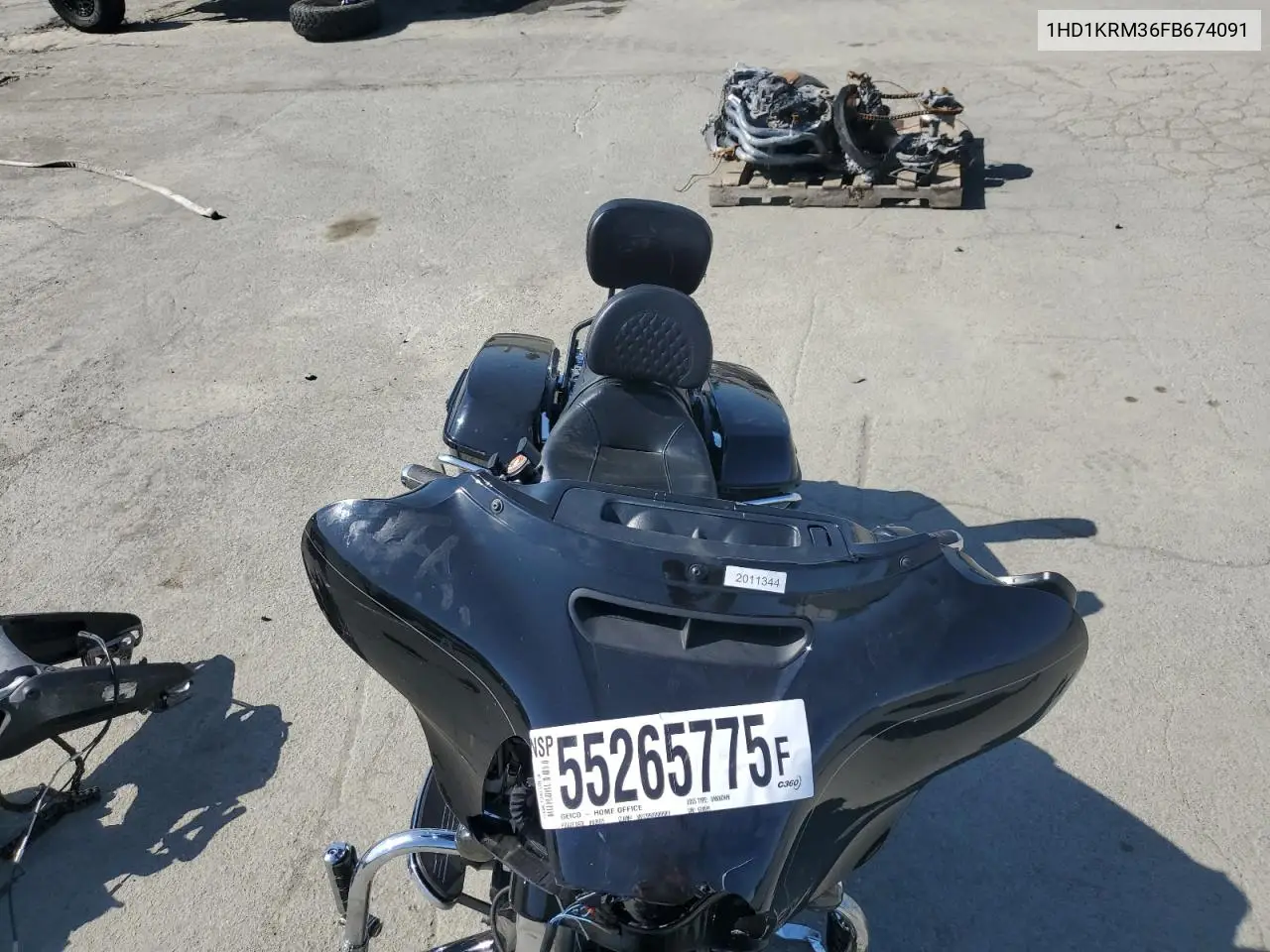 2015 Harley-Davidson Flhxs Street Glide Special VIN: 1HD1KRM36FB674091 Lot: 55265775