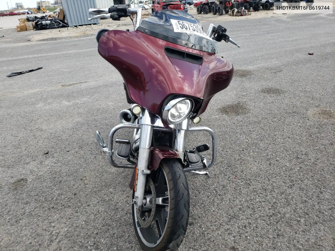 2015 Harley-Davidson Flhx Street Glide VIN: 1HD1KBM16FB619744 Lot: 56753965