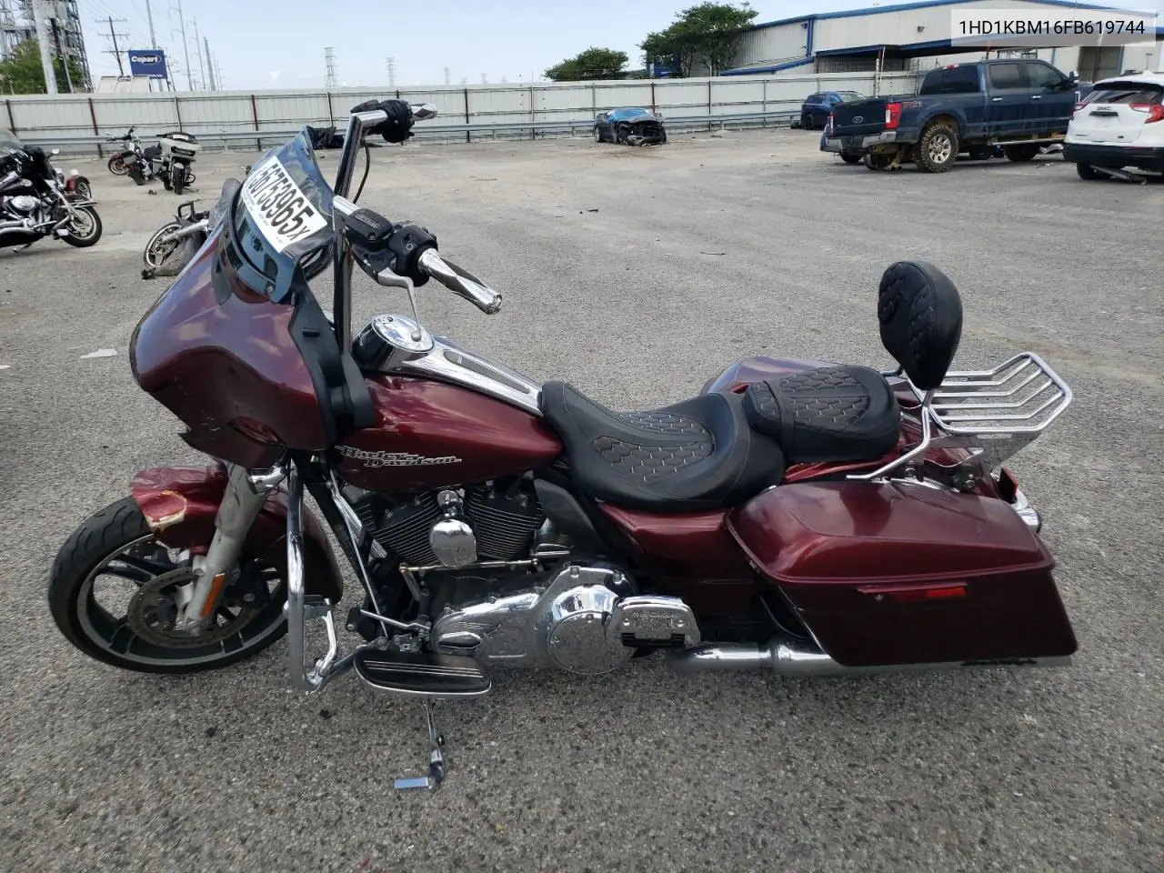 2015 Harley-Davidson Flhx Street Glide VIN: 1HD1KBM16FB619744 Lot: 56753965