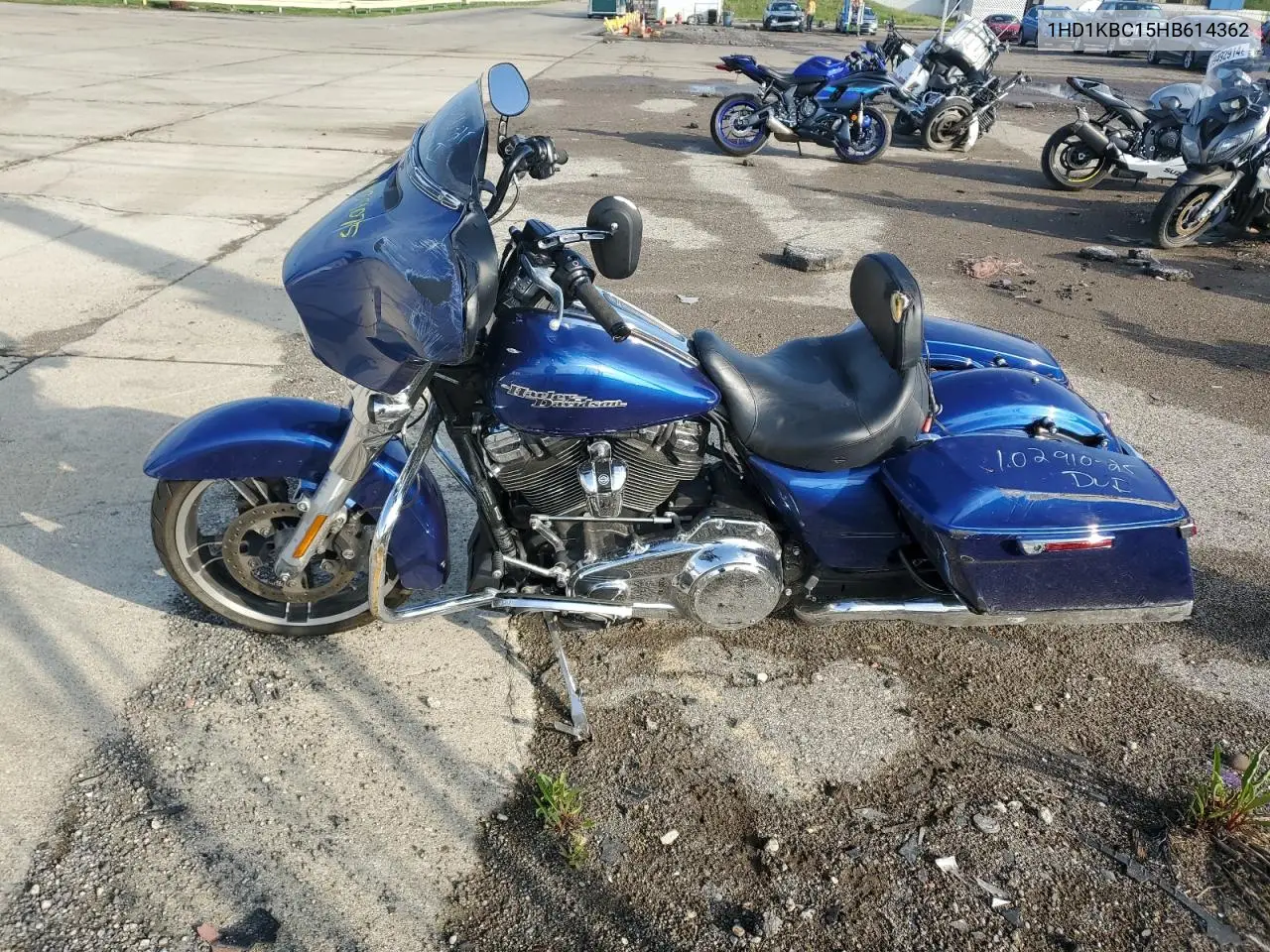 2017 Harley-Davidson Flhx Street Glide VIN: 1HD1KBC15HB614362 Lot: 54939075