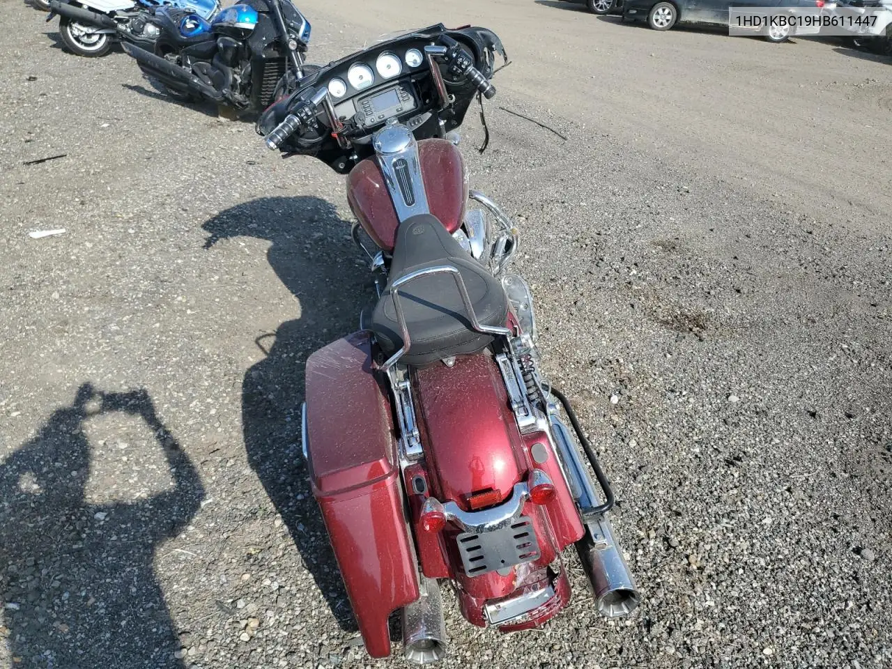 2017 Harley-Davidson Flhx Street Glide VIN: 1HD1KBC19HB611447 Lot: 61764415