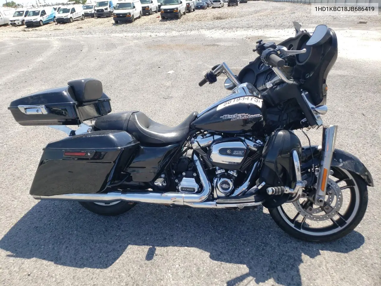2018 Harley-Davidson Flhx Street Glide VIN: 1HD1KBC18JB686419 Lot: 56193475