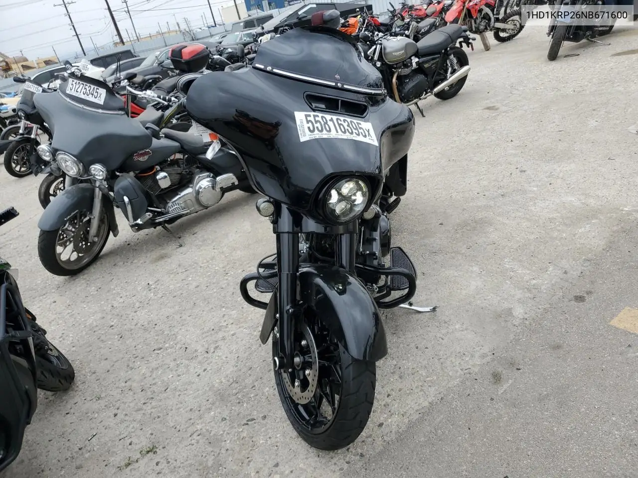 2022 Harley-Davidson Flhxs VIN: 1HD1KRP26NB671600 Lot: 55816395