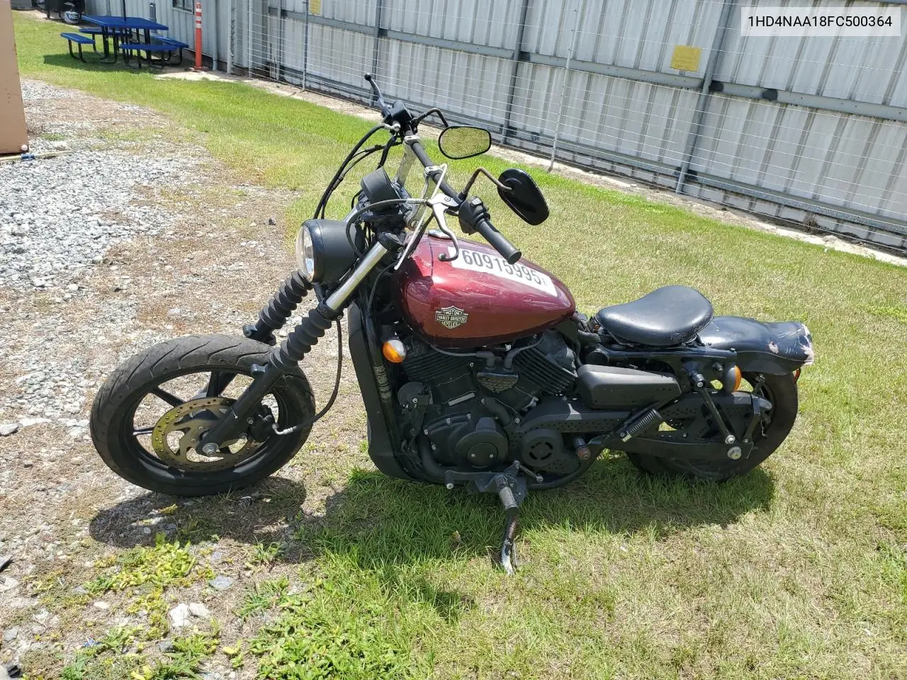 2015 Harley-Davidson Xg500 VIN: 1HD4NAA18FC500364 Lot: 60915995