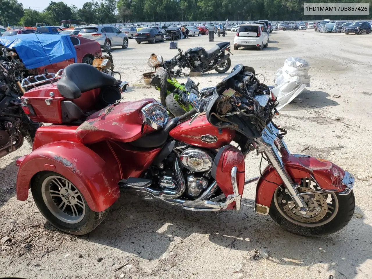 2013 Harley-Davidson Flhtcutg Tri Glide Ultra Classic VIN: 1HD1MAM17DB857426 Lot: 59226285