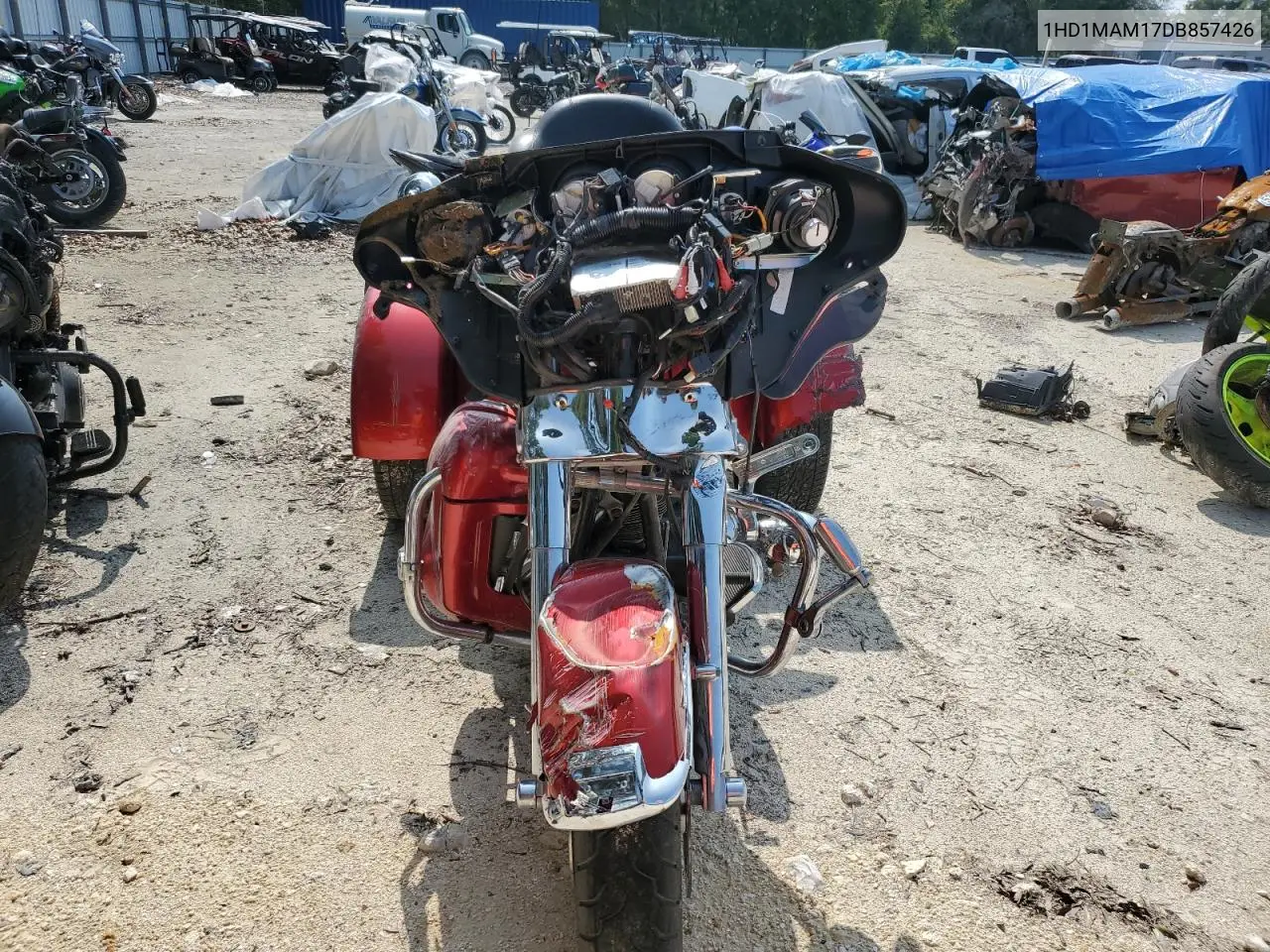 2013 Harley-Davidson Flhtcutg Tri Glide Ultra Classic VIN: 1HD1MAM17DB857426 Lot: 59226285