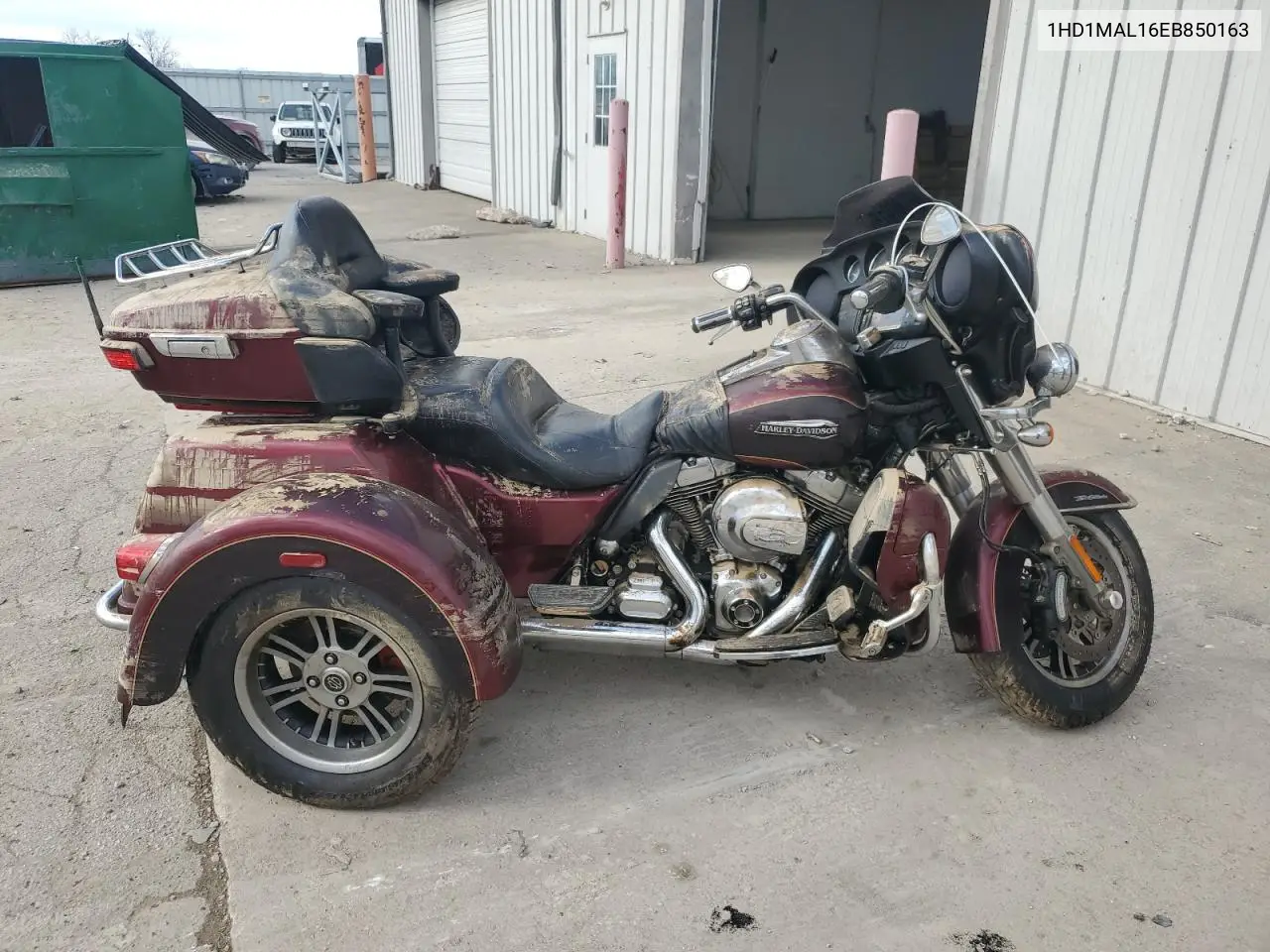 2014 Harley-Davidson Flhtcutg Tri Glide Ultra VIN: 1HD1MAL16EB850163 Lot: 46786915