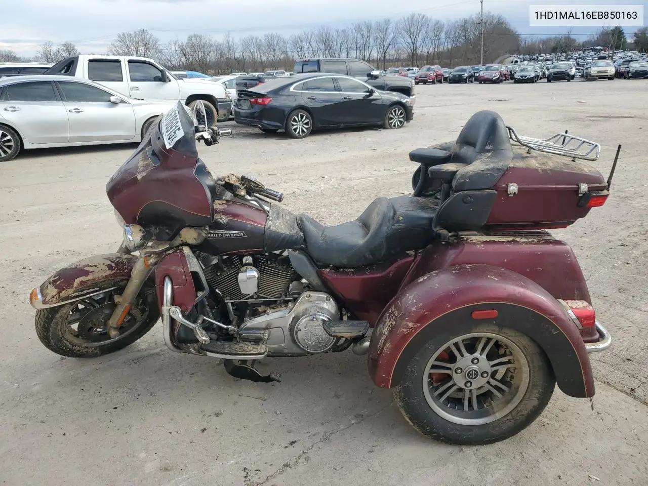 2014 Harley-Davidson Flhtcutg Tri Glide Ultra VIN: 1HD1MAL16EB850163 Lot: 46786915