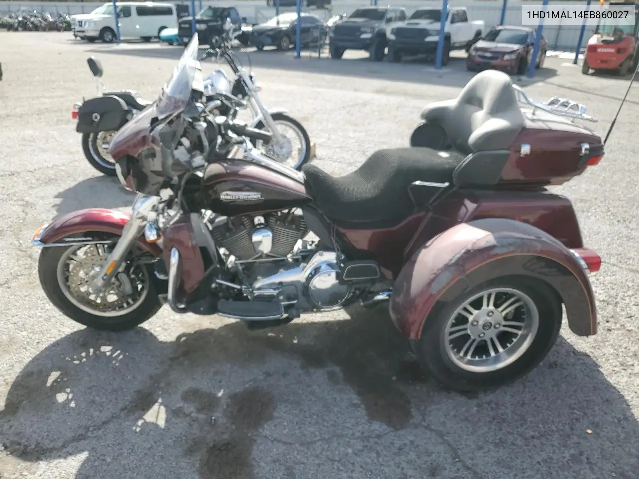 2014 Harley-Davidson Flhtcutg Tri Glide Ultra VIN: 1HD1MAL14EB860027 Lot: 47632235