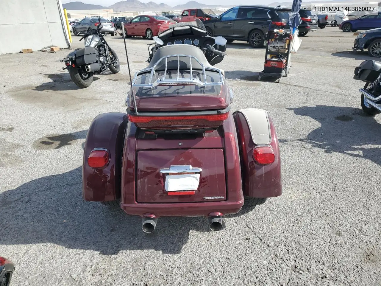 2014 Harley-Davidson Flhtcutg Tri Glide Ultra VIN: 1HD1MAL14EB860027 Lot: 47632235