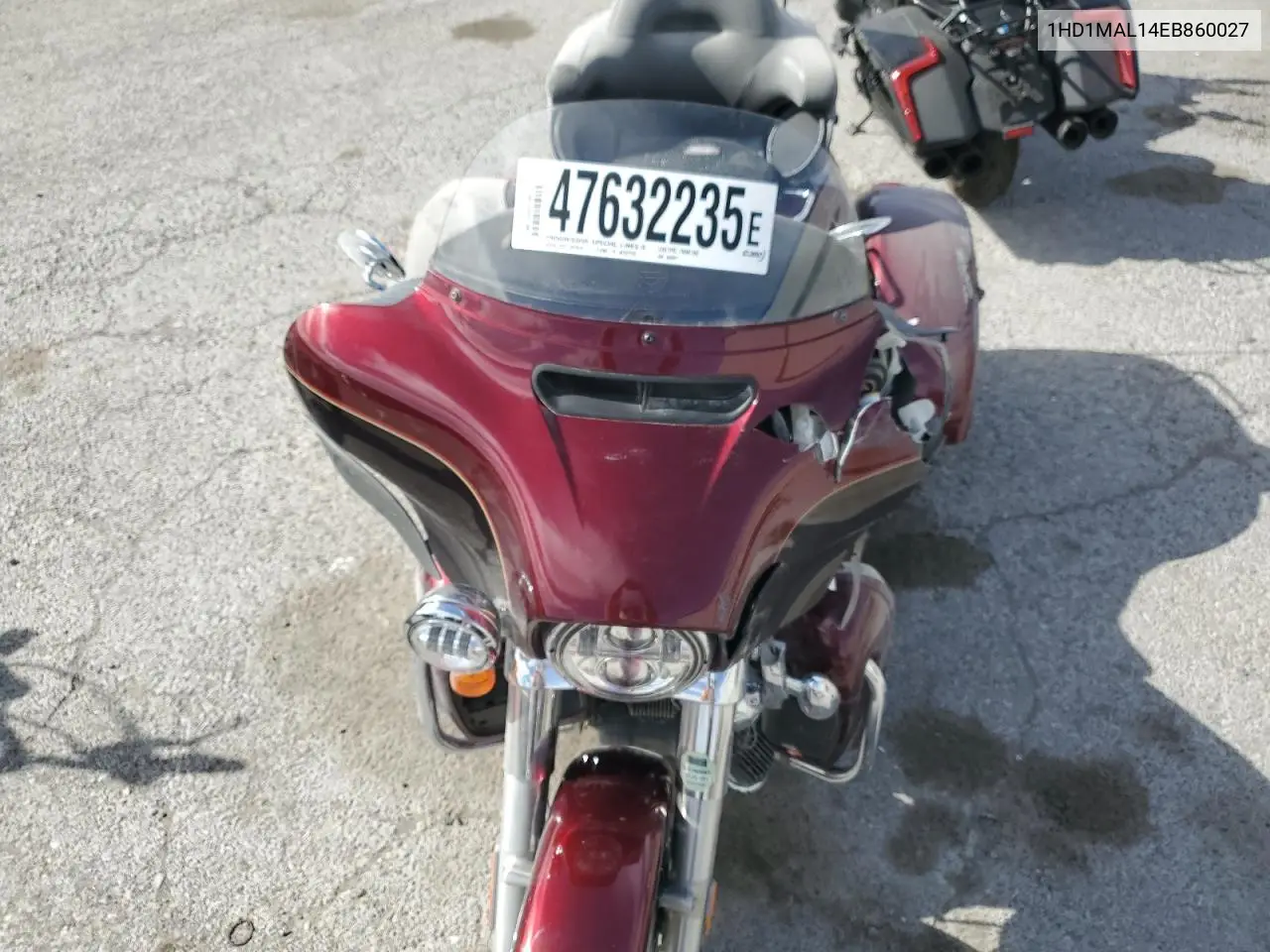 2014 Harley-Davidson Flhtcutg Tri Glide Ultra VIN: 1HD1MAL14EB860027 Lot: 47632235