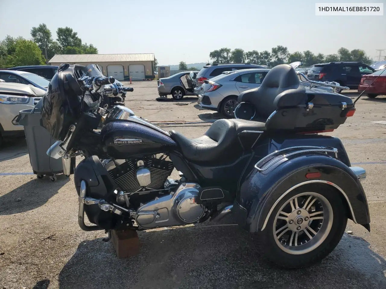 2014 Harley-Davidson Flhtcutg Tri Glide Ultra VIN: 1HD1MAL16EB851720 Lot: 59947755