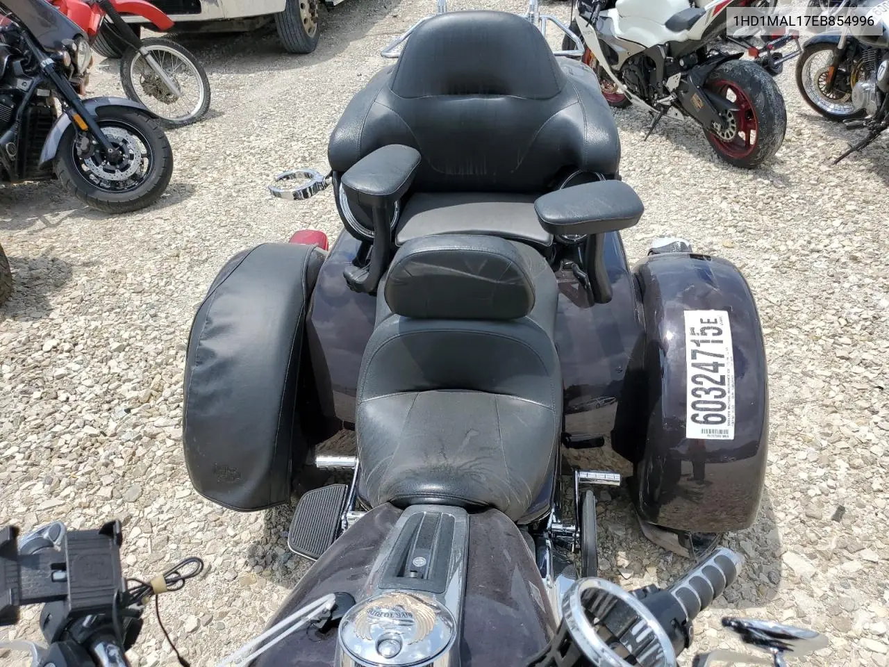 2014 Harley-Davidson Flhtcutg Tri Glide Ultra VIN: 1HD1MAL17EB854996 Lot: 60324715
