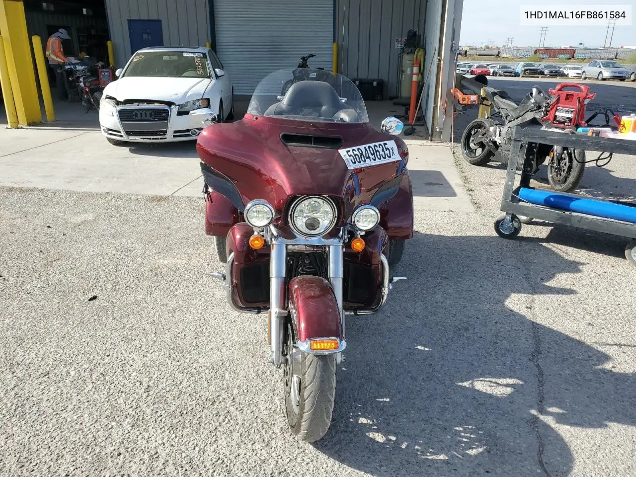 2015 Harley-Davidson Flhtcutg Tri Glide Ultra VIN: 1HD1MAL16FB861584 Lot: 56849635
