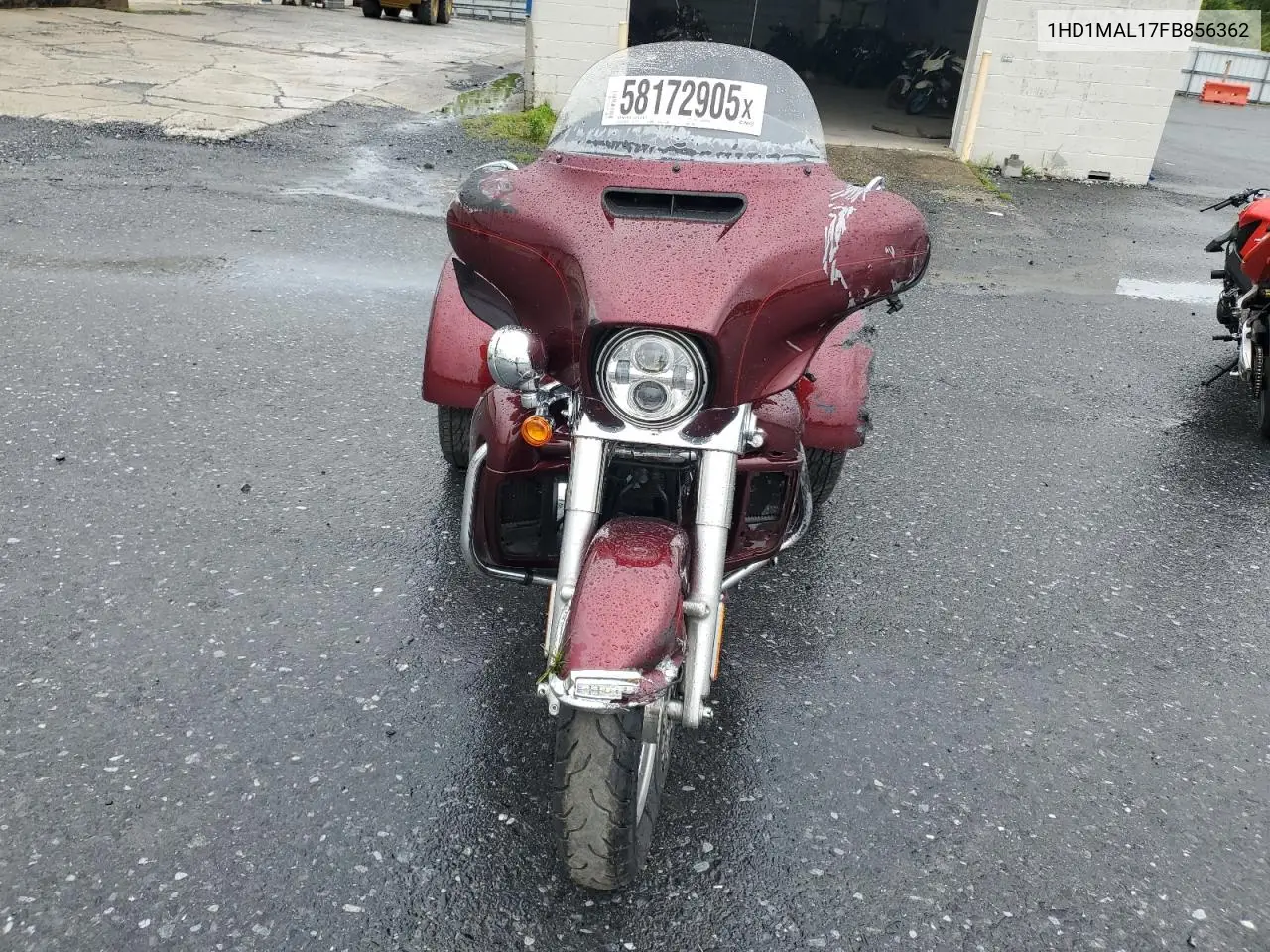 2015 Harley-Davidson Flhtcutg Tri Glide Ultra VIN: 1HD1MAL17FB856362 Lot: 58172905