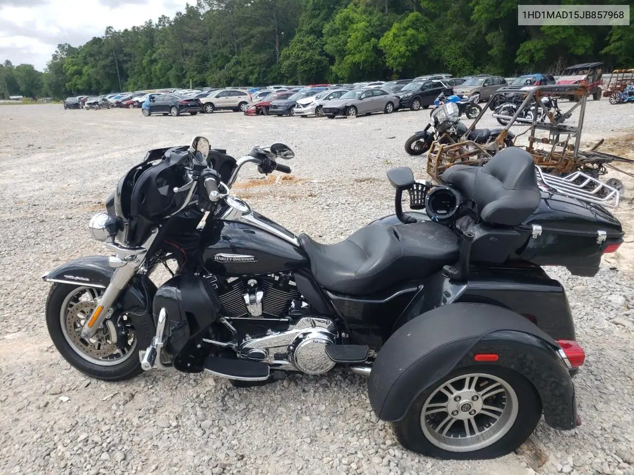 2018 Harley-Davidson Flhtcutg Tri Glide Ultra VIN: 1HD1MAD15JB857968 Lot: 55087515