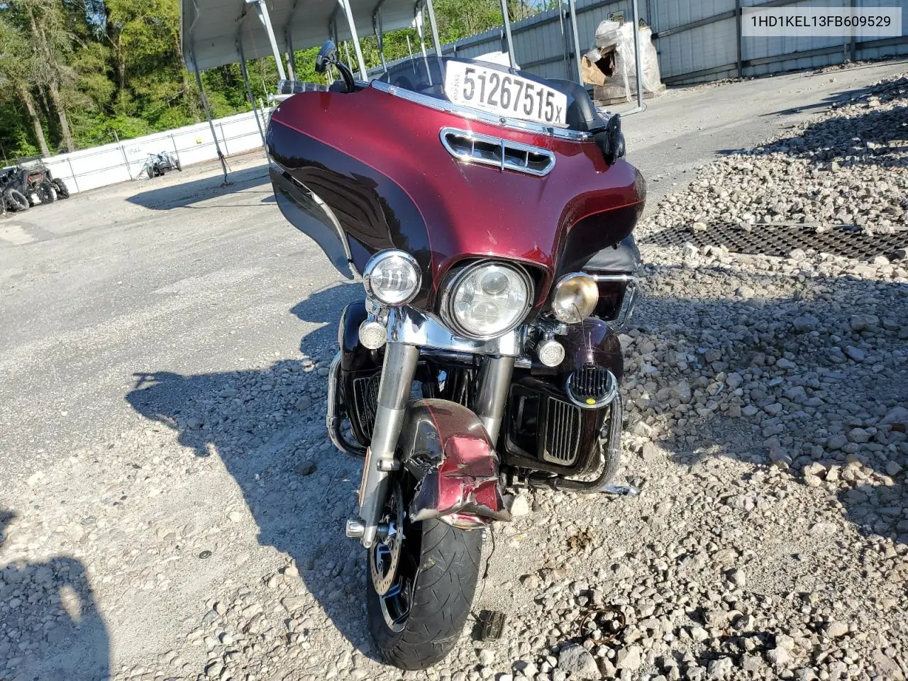 2015 Harley-Davidson Flhtk Ultra Limited VIN: 1HD1KEL13FB609529 Lot: 51267515