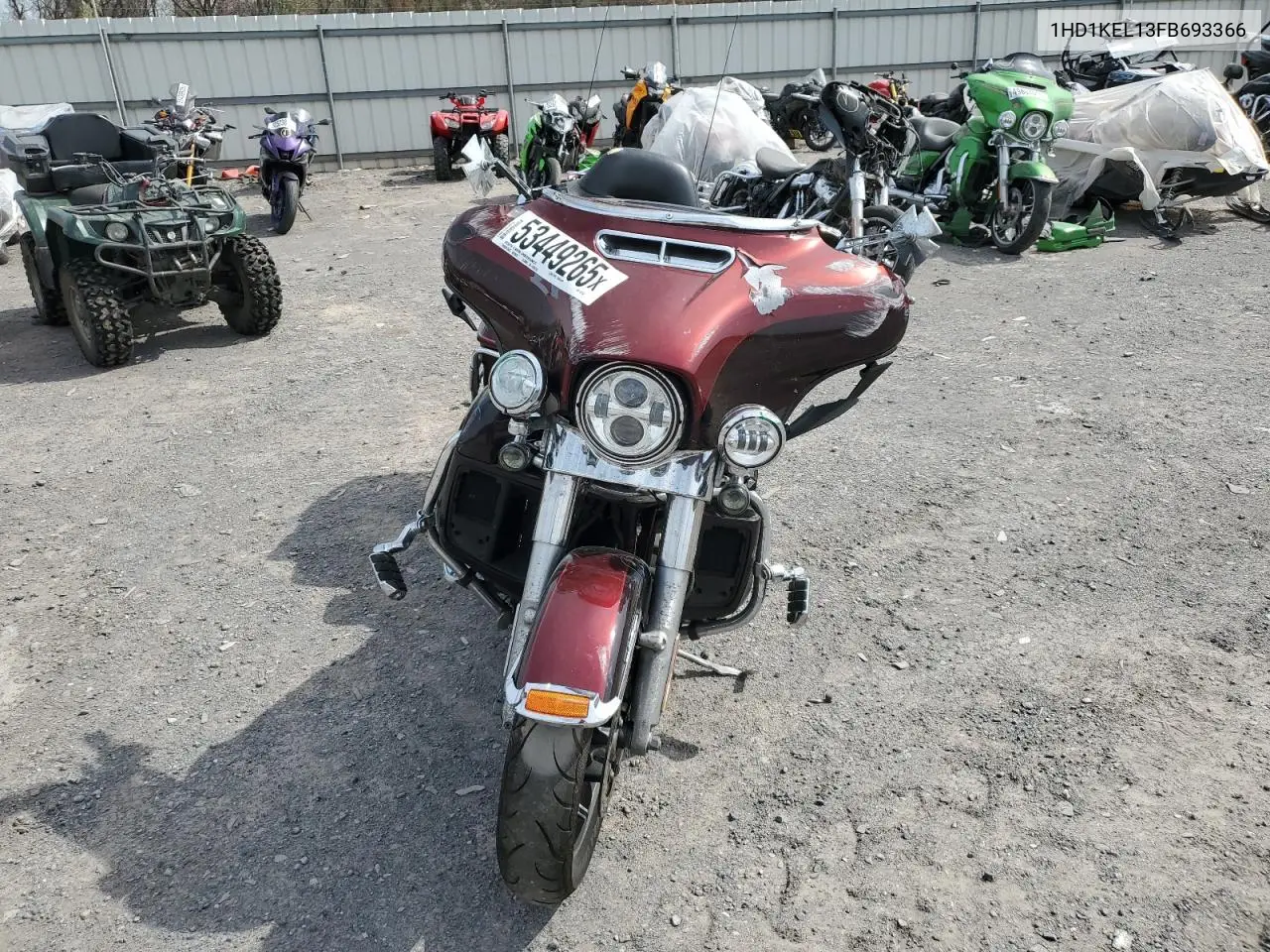2015 Harley-Davidson Flhtk Ultra Limited VIN: 1HD1KEL13FB693366 Lot: 53449265