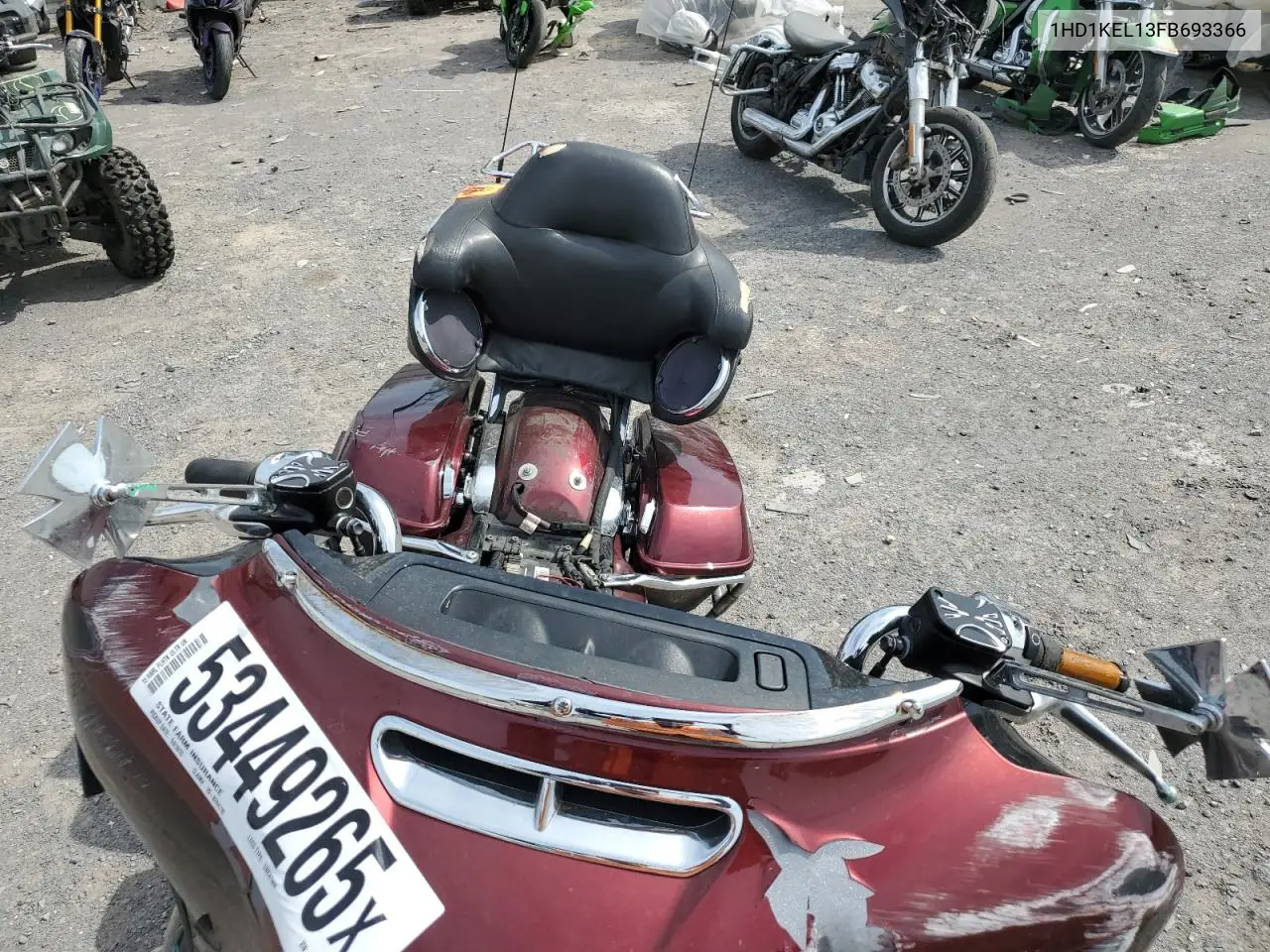 2015 Harley-Davidson Flhtk Ultra Limited VIN: 1HD1KEL13FB693366 Lot: 53449265