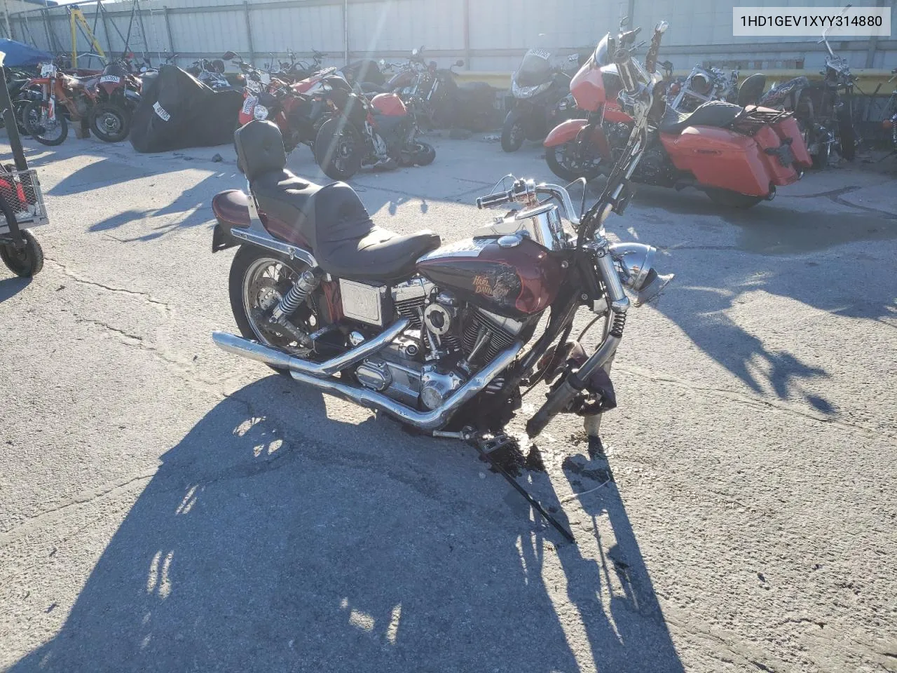 2000 Harley-Davidson Fxdwg VIN: 1HD1GEV1XYY314880 Lot: 74757193