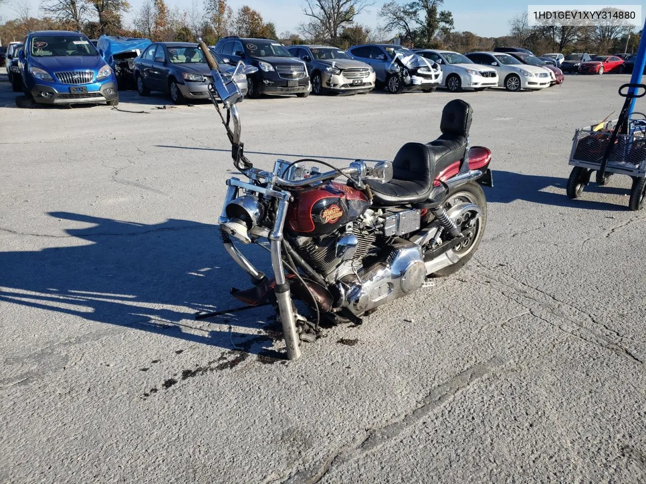 2000 Harley-Davidson Fxdwg VIN: 1HD1GEV1XYY314880 Lot: 74757193