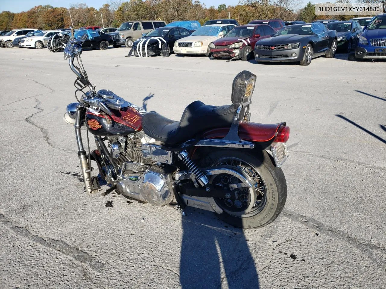 2000 Harley-Davidson Fxdwg VIN: 1HD1GEV1XYY314880 Lot: 74757193