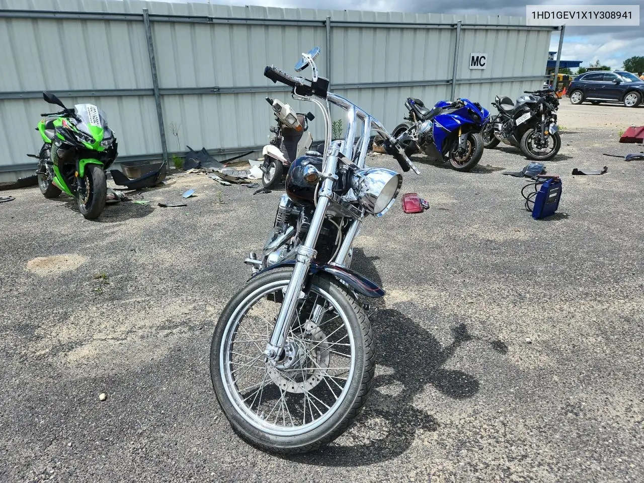 2001 Harley-Davidson Fxdwg VIN: 1HD1GEV1X1Y308941 Lot: 62749425
