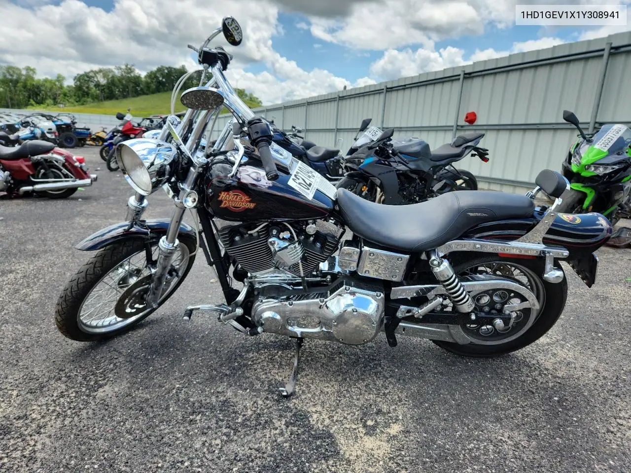 2001 Harley-Davidson Fxdwg VIN: 1HD1GEV1X1Y308941 Lot: 62749425