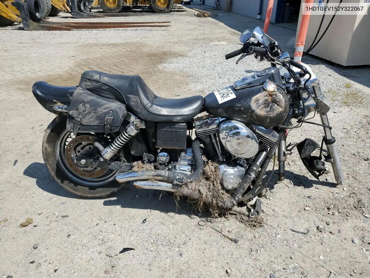 2002 Harley-Davidson Fxdwg VIN: 1HD1GEV152Y322067 Lot: 52921245