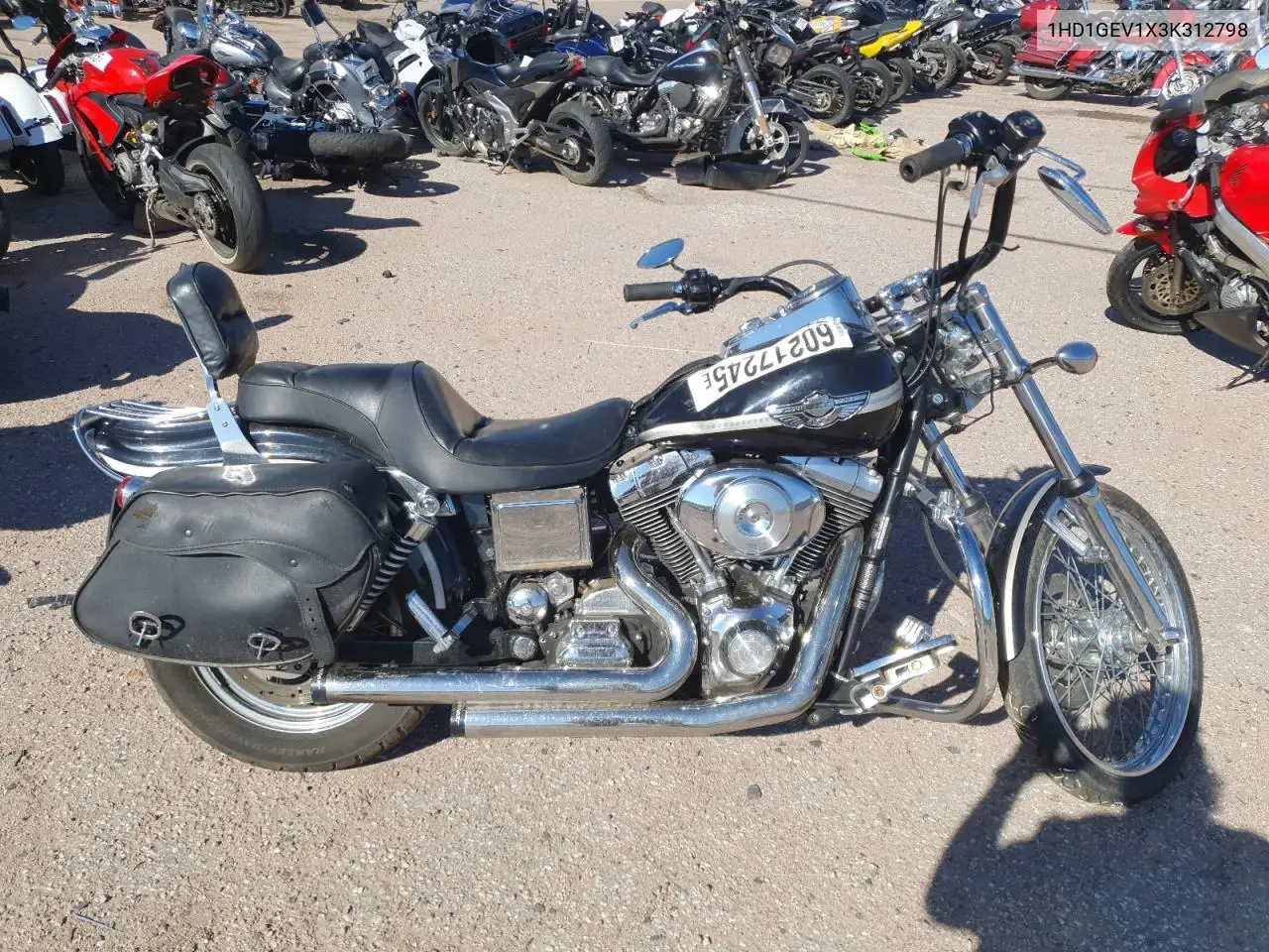 2003 Harley-Davidson Fxdwg VIN: 1HD1GEV1X3K312798 Lot: 60217245