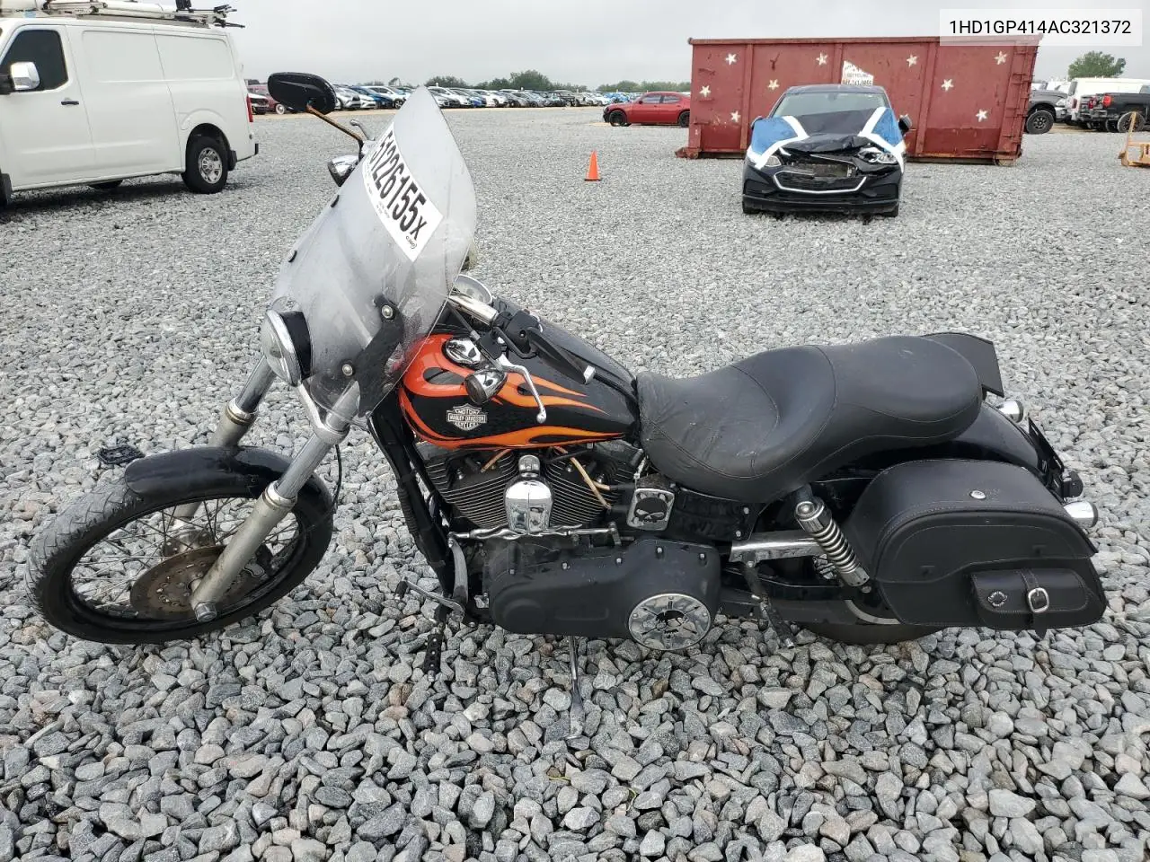 2010 Harley-Davidson Fxdwg VIN: 1HD1GP414AC321372 Lot: 51226155