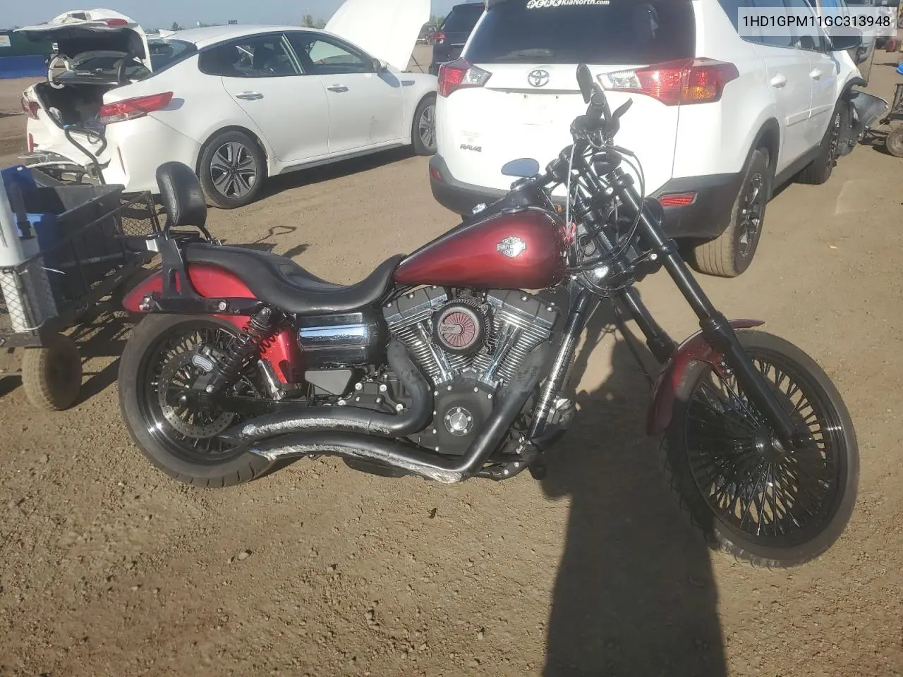 2016 Harley-Davidson Fxdwg Dyna Wide Glide VIN: 1HD1GPM11GC313948 Lot: 62932225