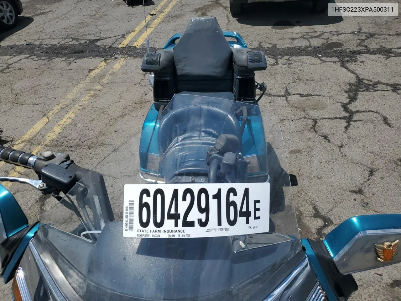 1993 Honda Gl1500 Se VIN: 1HFSC223XPA500311 Lot: 60429164