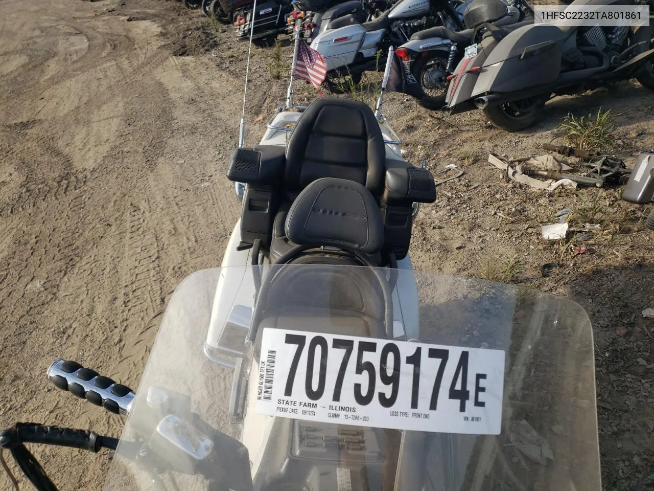 1996 Honda Gl1500 Se12 VIN: 1HFSC2232TA801861 Lot: 70759174