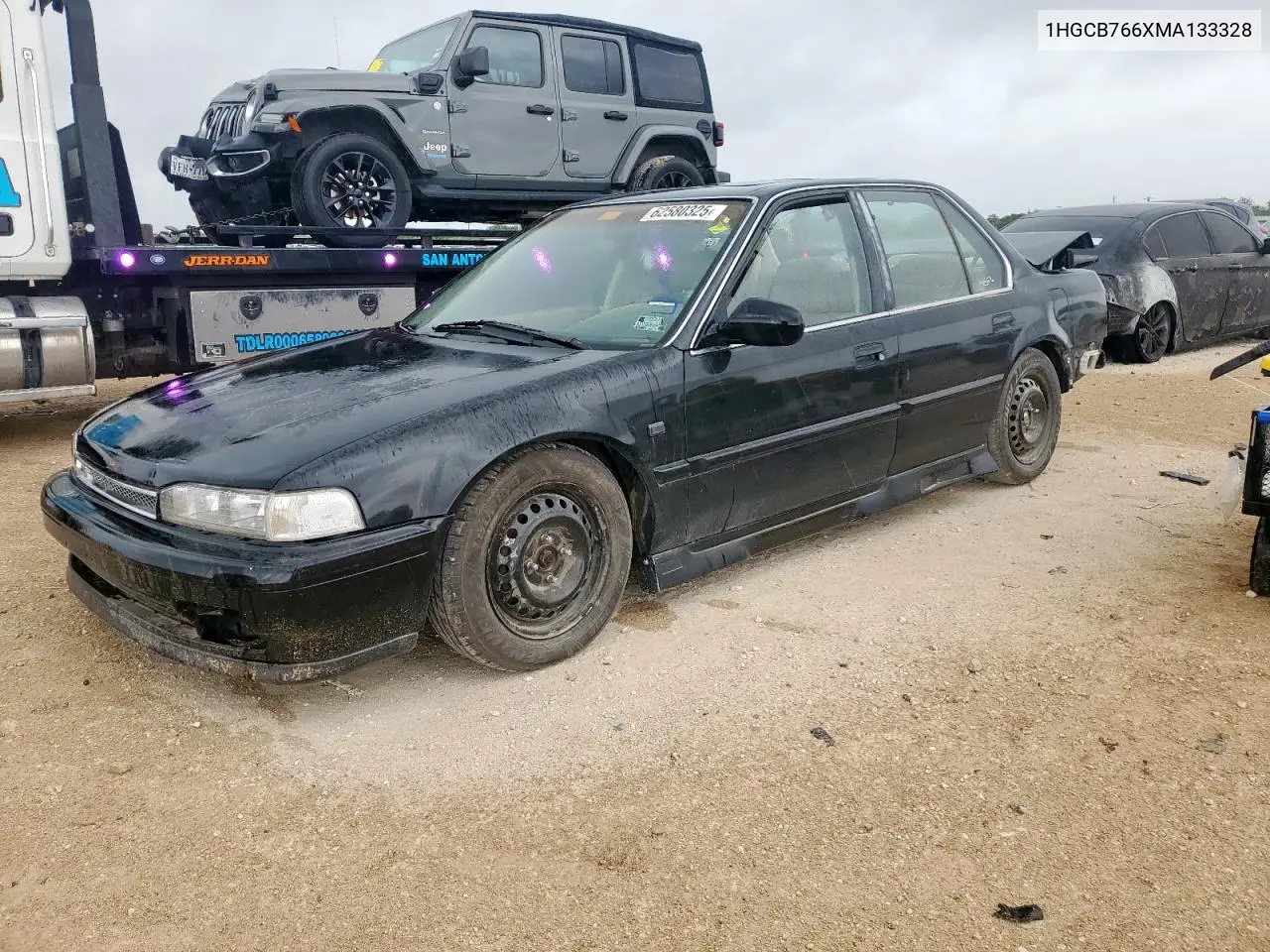 1991 Honda Accord Ex VIN: 1HGCB766XMA133328 Lot: 62580325
