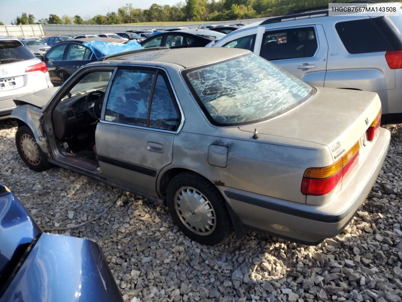 1991 Honda Accord Ex VIN: 1HGCB7667MA143508 Lot: 67898324