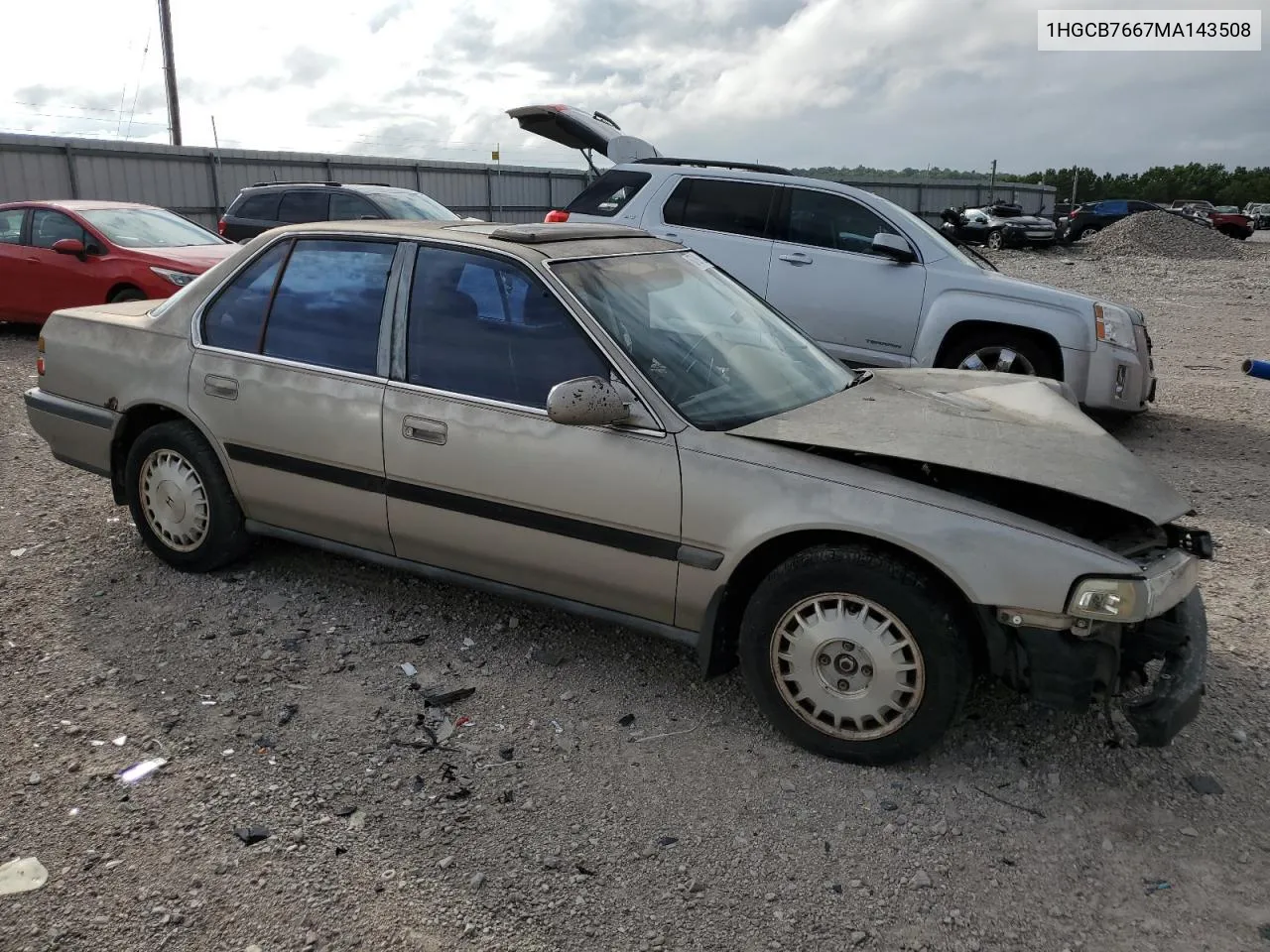 1991 Honda Accord Ex VIN: 1HGCB7667MA143508 Lot: 67898324