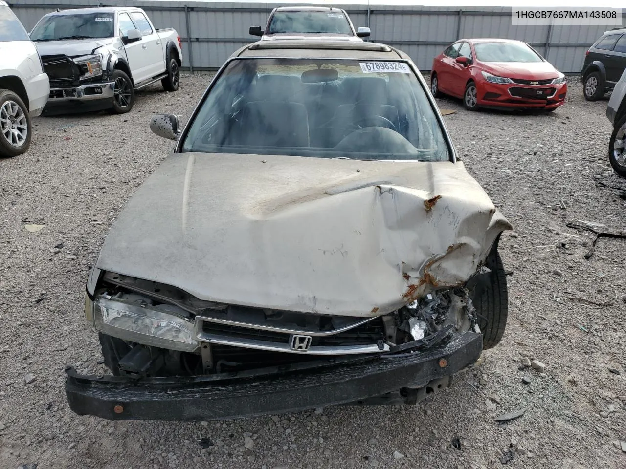 1991 Honda Accord Ex VIN: 1HGCB7667MA143508 Lot: 67898324