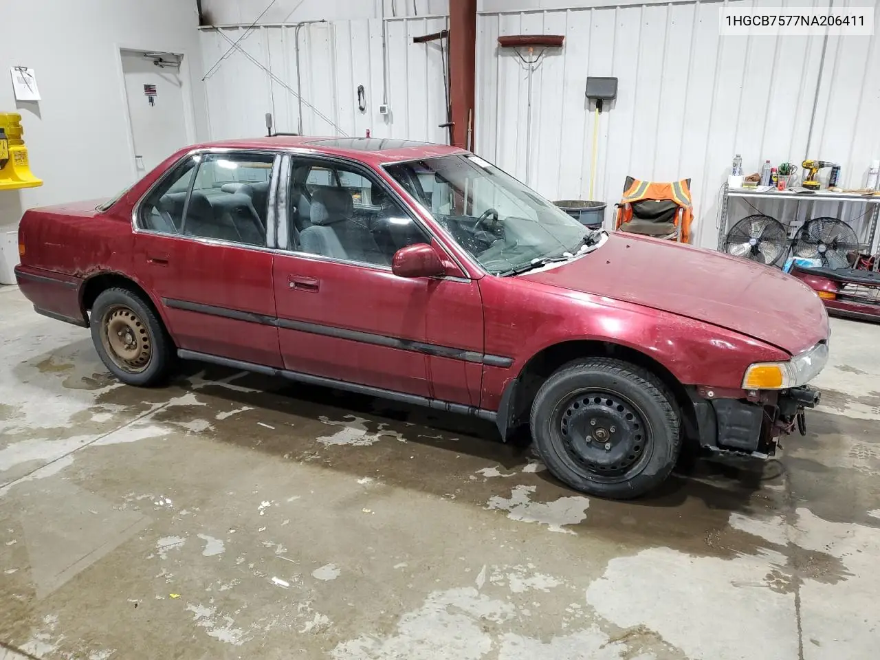 1992 Honda Accord Ex VIN: 1HGCB7577NA206411 Lot: 53690915