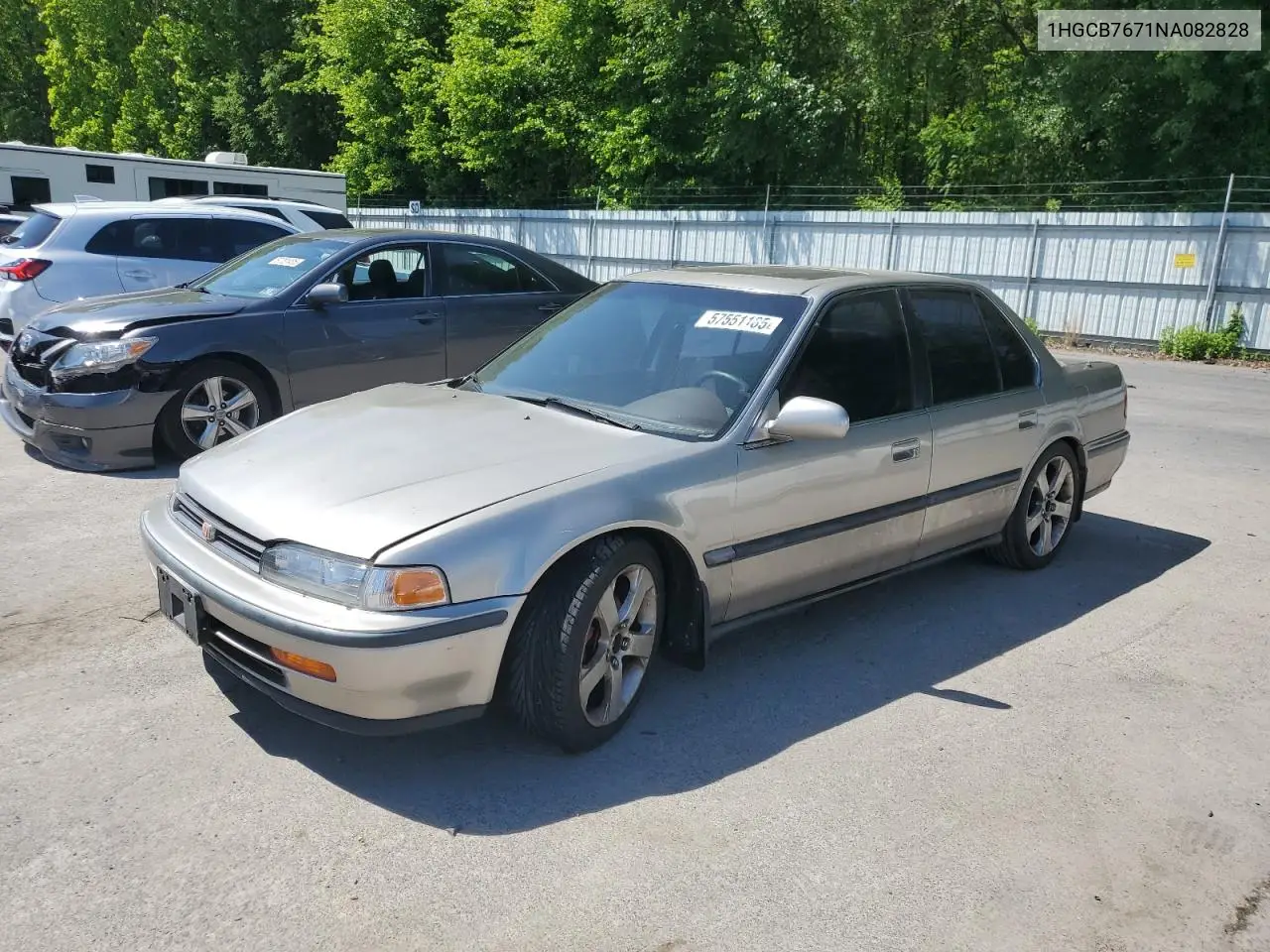 1992 Honda Accord Ex VIN: 1HGCB7671NA082828 Lot: 57551185