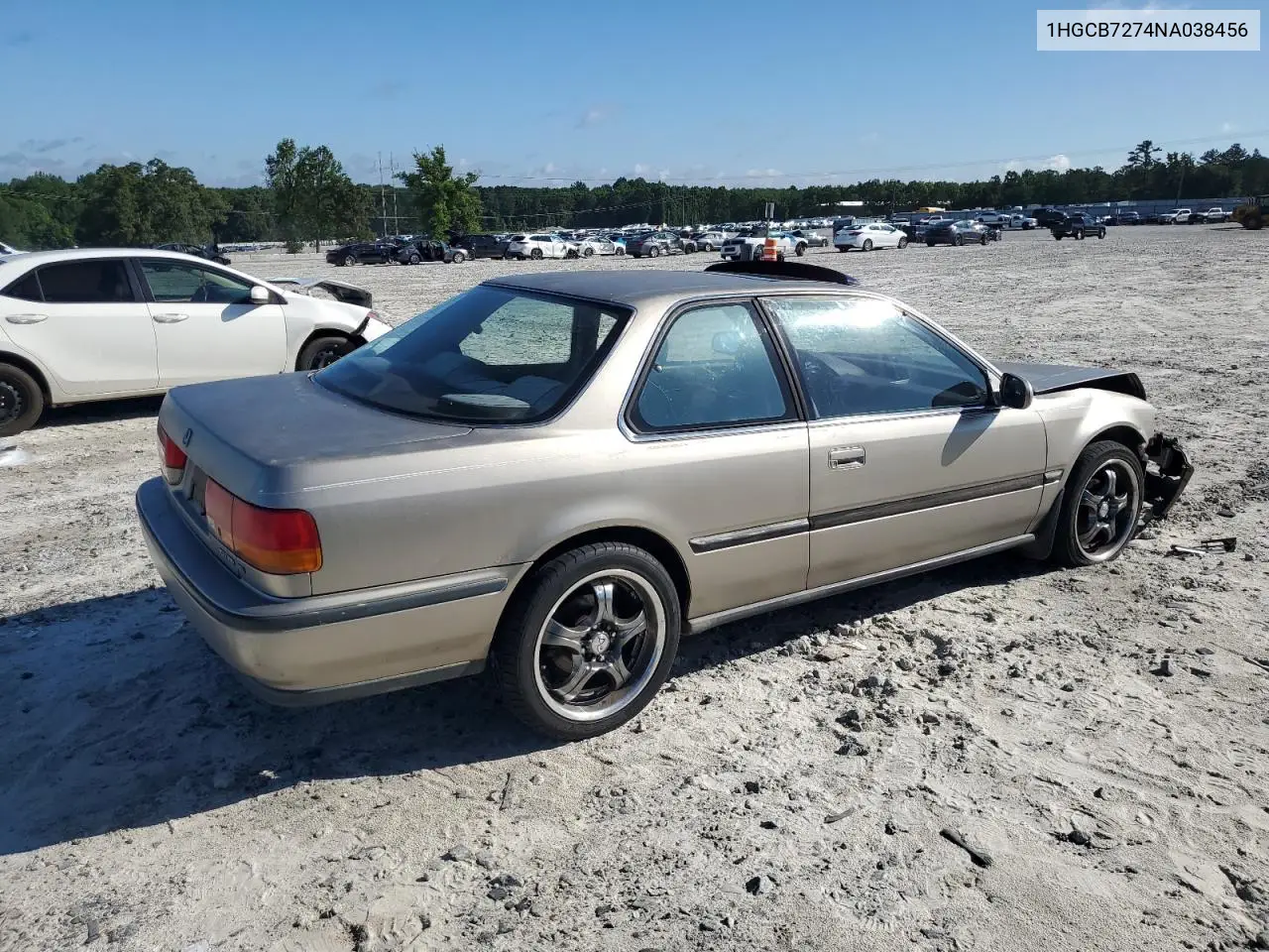 1992 Honda Accord Ex VIN: 1HGCB7274NA038456 Lot: 61042175