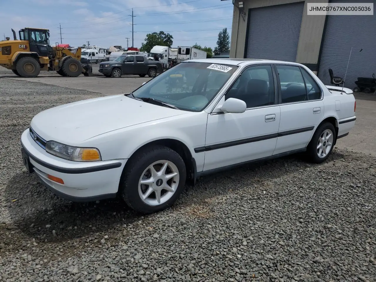 1992 Honda Accord Ex VIN: JHMCB767XNC005036 Lot: 62573565
