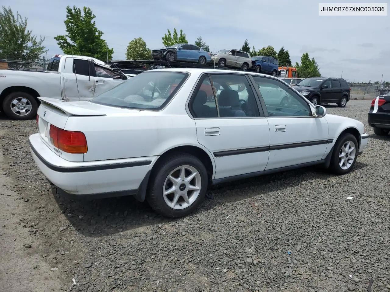 1992 Honda Accord Ex VIN: JHMCB767XNC005036 Lot: 62573565