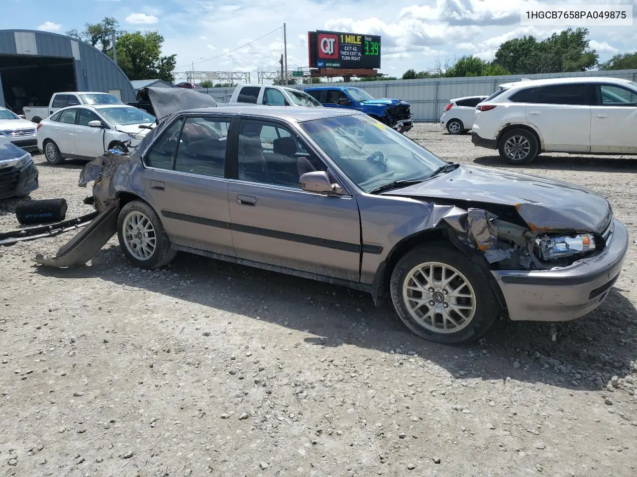 1993 Honda Accord Lx VIN: 1HGCB7658PA049875 Lot: 62343865