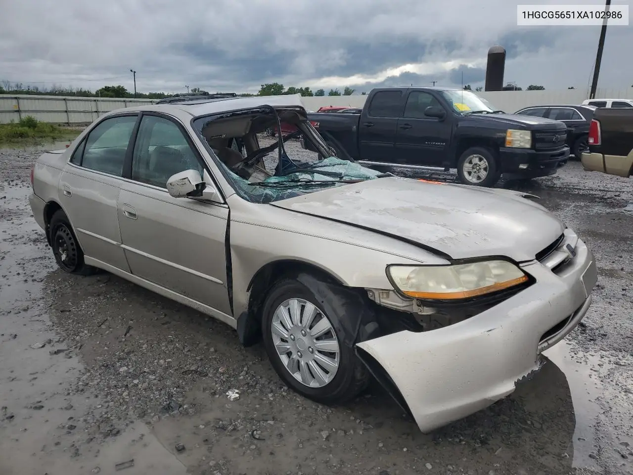 1999 Honda Accord Ex VIN: 1HGCG5651XA102986 Lot: 56514335