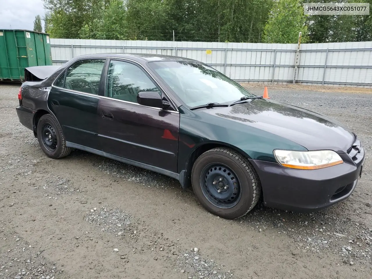 1999 Honda Accord Lx VIN: JHMCG5643XC051077 Lot: 62886635