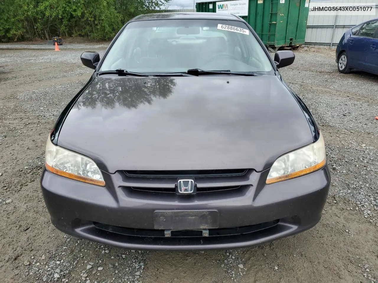 1999 Honda Accord Lx VIN: JHMCG5643XC051077 Lot: 62886635