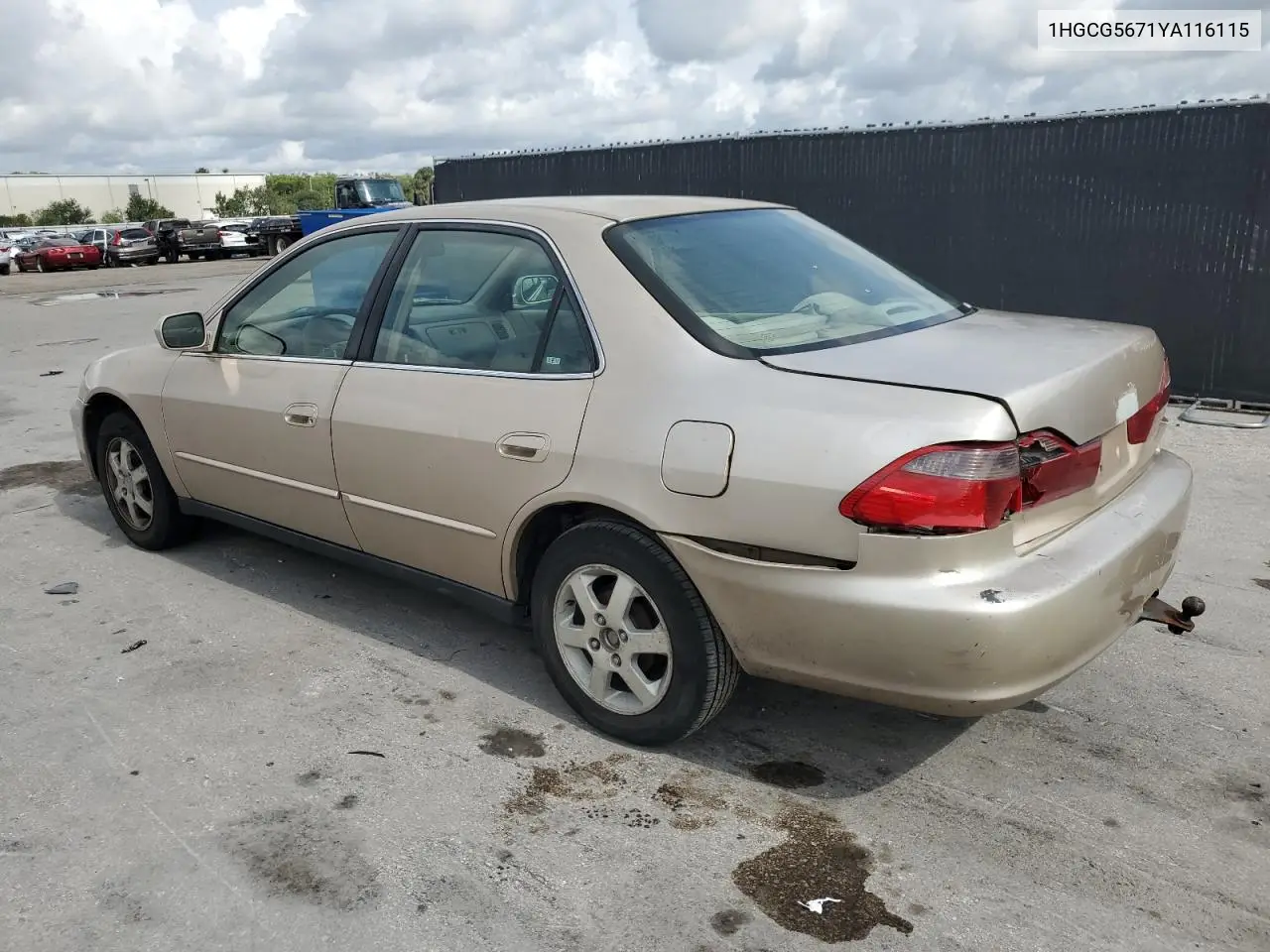 2000 Honda Accord Se VIN: 1HGCG5671YA116115 Lot: 55451665