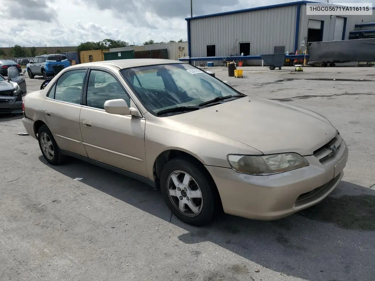 2000 Honda Accord Se VIN: 1HGCG5671YA116115 Lot: 55451665